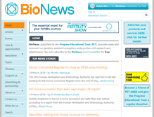 Tablet Screenshot of bionews.org.uk